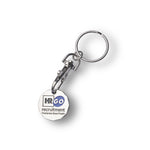 Trolley Coin Keyring - Enamelled Pound