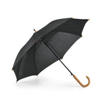 PATTI. 190T polyester umbrella with automatic opening Black