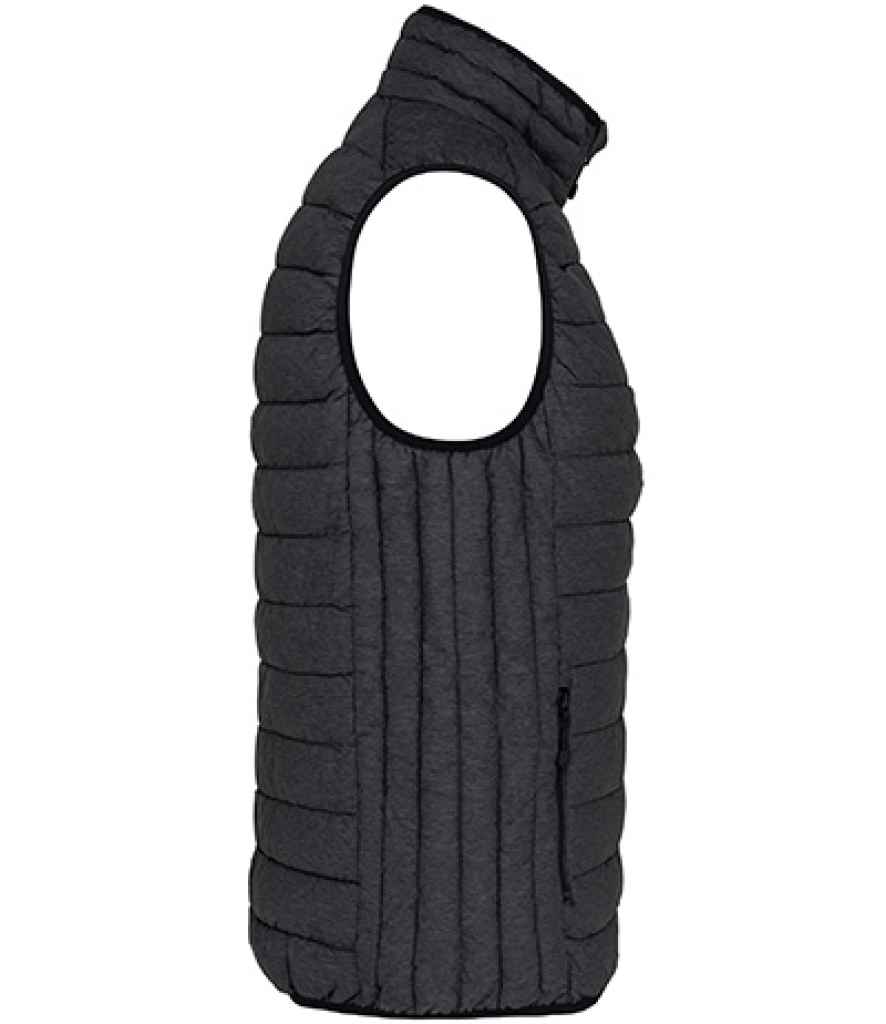 Kariban Ladies Lightweight Padded Bodywarmer Marl Dark Grey