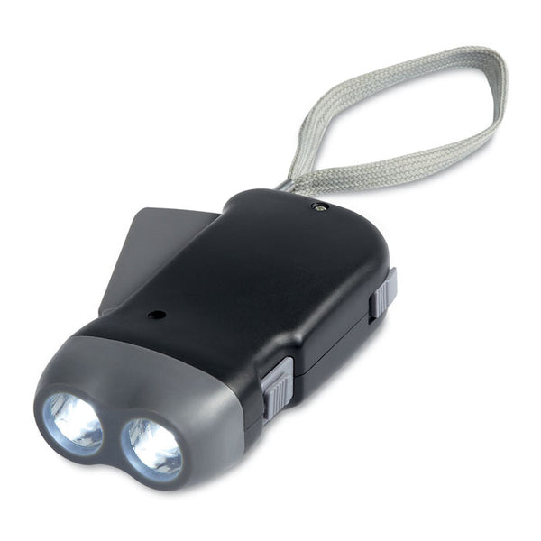 Branded 2 LED dynamo torch