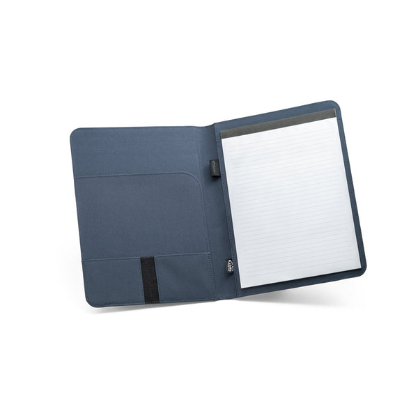 EMERGE FOLDER II. A4 folder in 100% rPET 300D with elastic closure