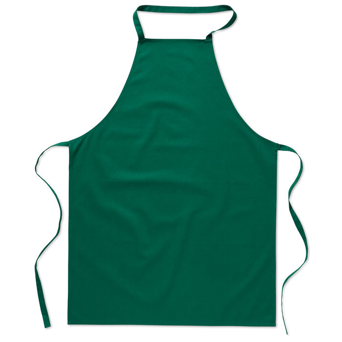 Kitchen apron in cotton Green