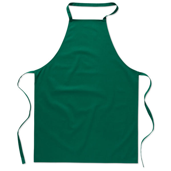 Kitchen apron in cotton Green