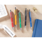 Ball pen in rubberised finish