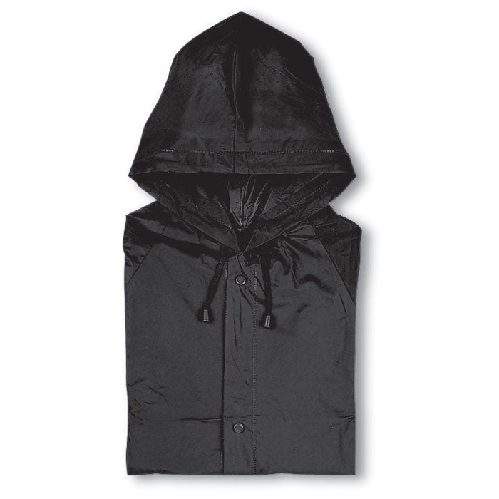 Branded PVC raincoat with hood