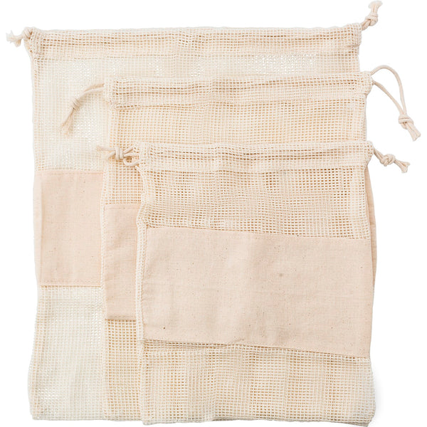 Branded Mincarlo Natural cotton mesh bags