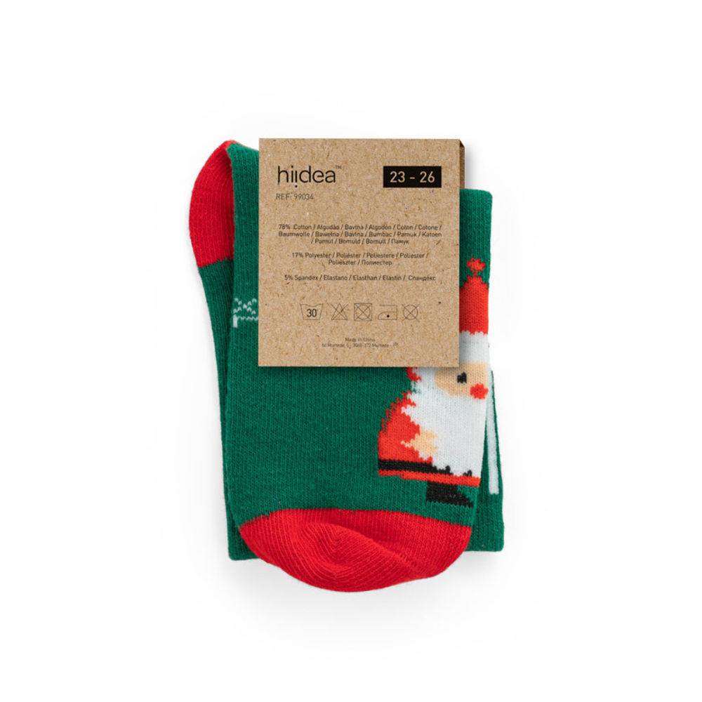 Santa Themed Christmas Kids Socks