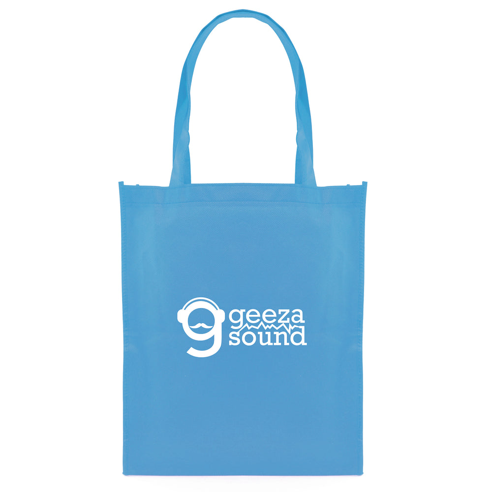 Branded Eco Friendly non woven PP long handled shopper with gusset