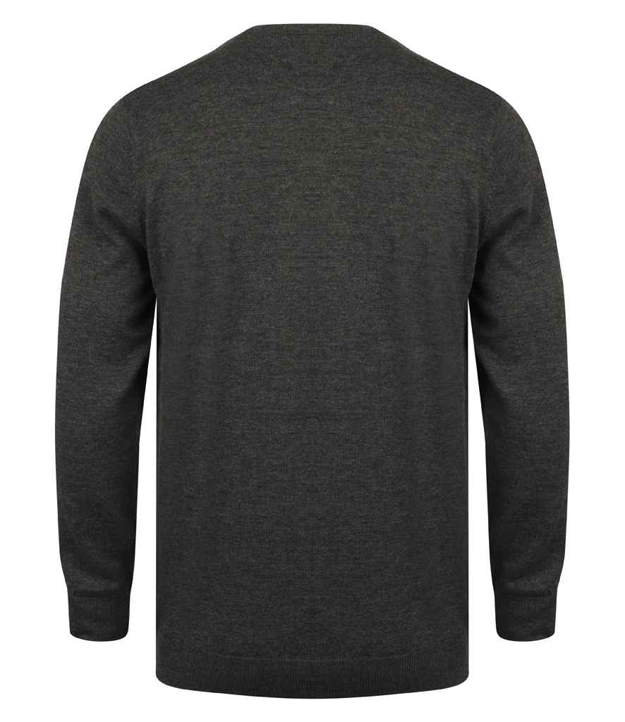 Henbury Lightweight Cotton Acrylic Crew Neck Sweater
