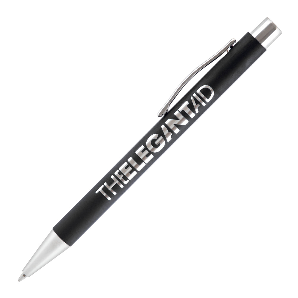 TRAVIS SOFT FEEL ball pen with chrome trim