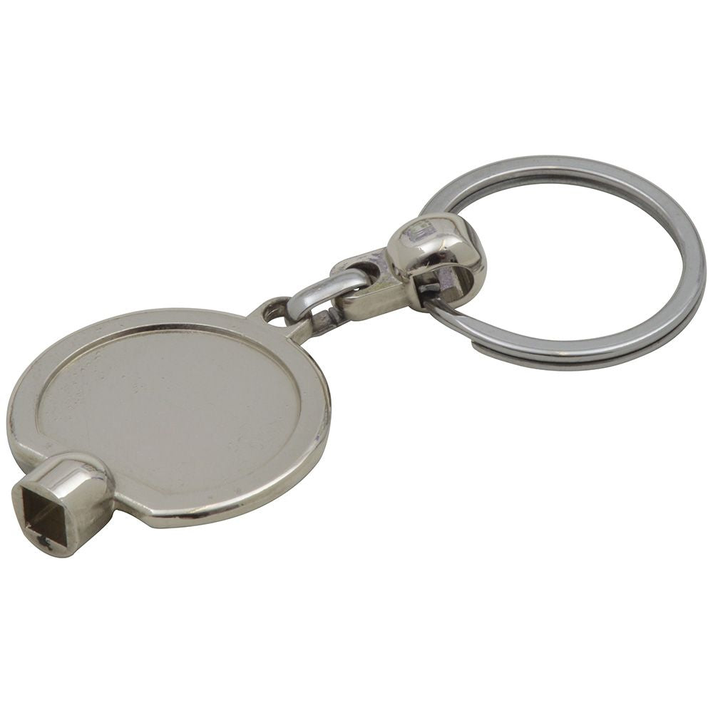 Branded Radiator Bleeding Keyring with Epoxy Dome