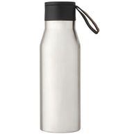 Ljungan 500 ml copper vacuum insulated stainless steel bottle with PU leather strap and lid