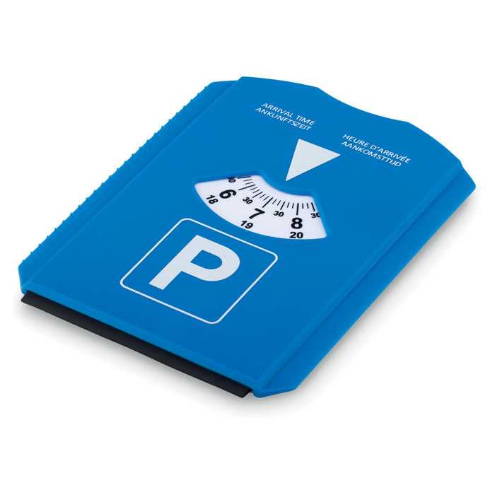 Branded Ice scraper in parking card