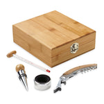 CABERNET. Bamboo and zinc wine set