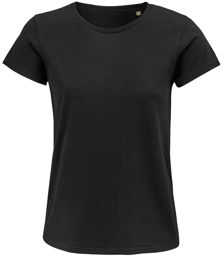 SOL'S Ladies Crusader Organic T-Shirt Deep Black