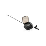 Branded TWS earbuds in wireless charging case
