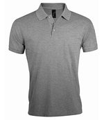 SOL'S Prime Poly/Cotton Piqué Polo Shirt Grey Marl