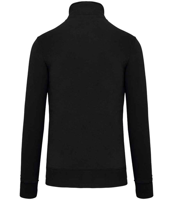 Kariban Zip Neck Sweatshirt Black