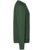 Fruit of the Loom Classic Raglan Sweatshirt Bottle Green