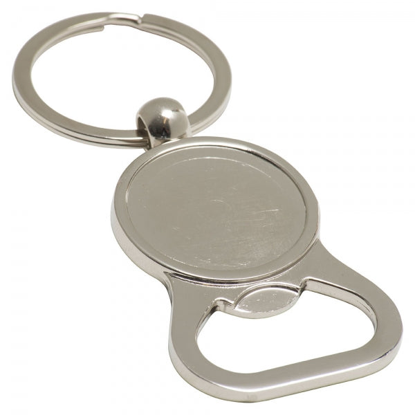 Bottle Opener Alloy Round Injection Keyring