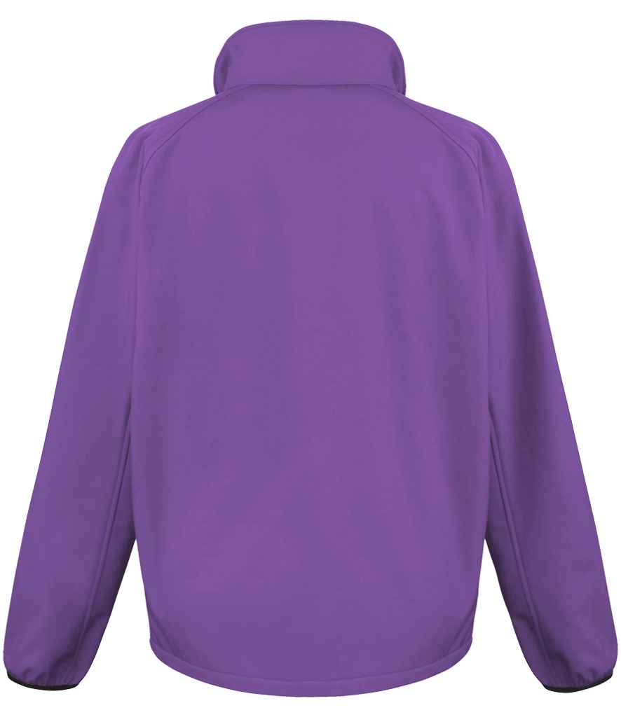 Result Core Printable Soft Shell Jacket Purple/Black