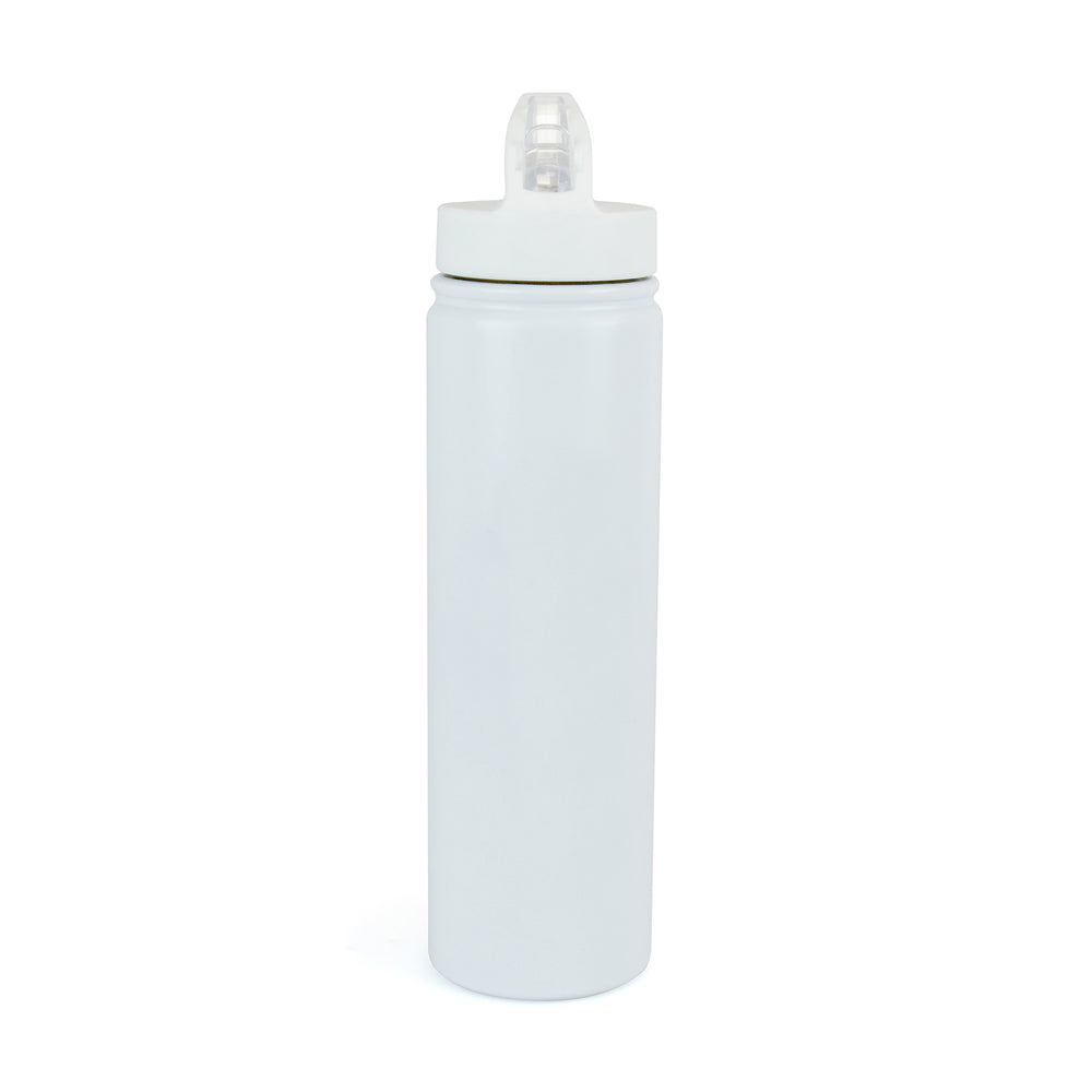 Alice Double Wall Stainless Steel Bottle, with mouthpiece and straw