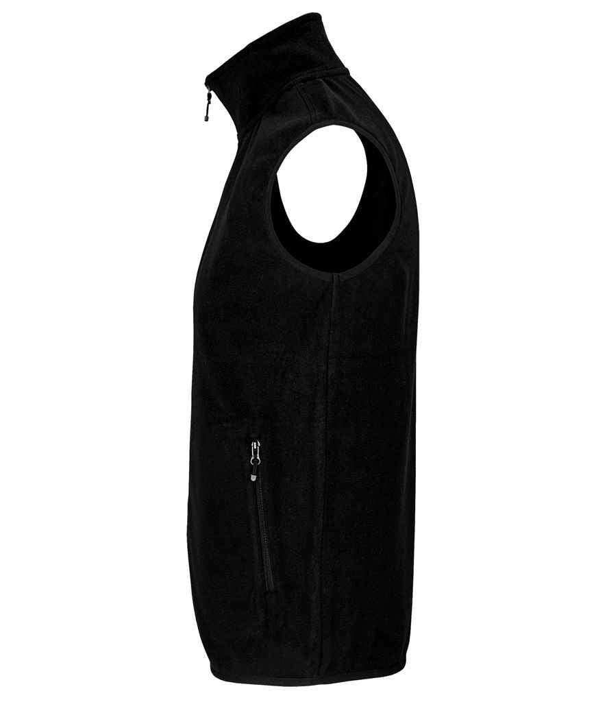SOL'S Unisex Factor Recycled Micro Fleece Bodywarmer Black