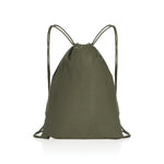 Branded Impact AWARE™ recycled cotton drawstring backpack 145g