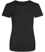 AWDis Ladies Cool T-Shirt Jet Black