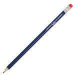 Branded HB PENCIL sharpened with rubber tipped