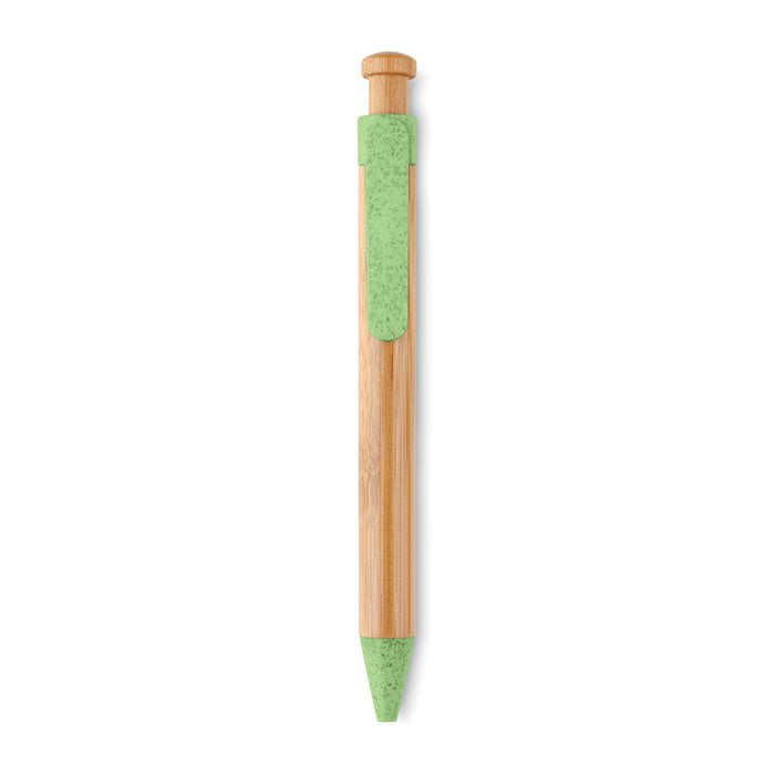 Bamboo/Wheat-Straw ABS ball pen | Branded Bamboo Pen