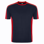 Orn Avocet Two Tone Polyester T-Shirt Navy/Red