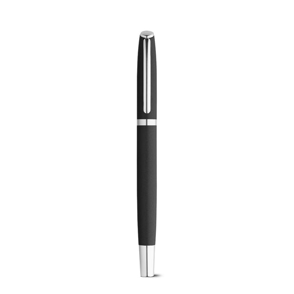 RE-LANDO-SET. Roller and ball pen set with 100% recycled aluminium body