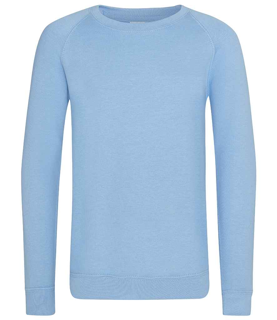 AWDis Academy Kids Raglan Sweatshirt Sky Blue