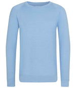 AWDis Academy Kids Raglan Sweatshirt Sky Blue