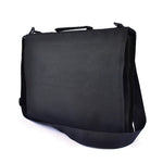 Branded Hutton Black Polyester Satchel Conference Bag With Trim + Pocket