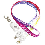 Fabric 2in-1 USB Lanyard Cable