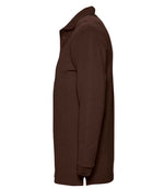 SOL'S Winter II Long Sleeve Cotton Piqué Polo Shirt Chocolate