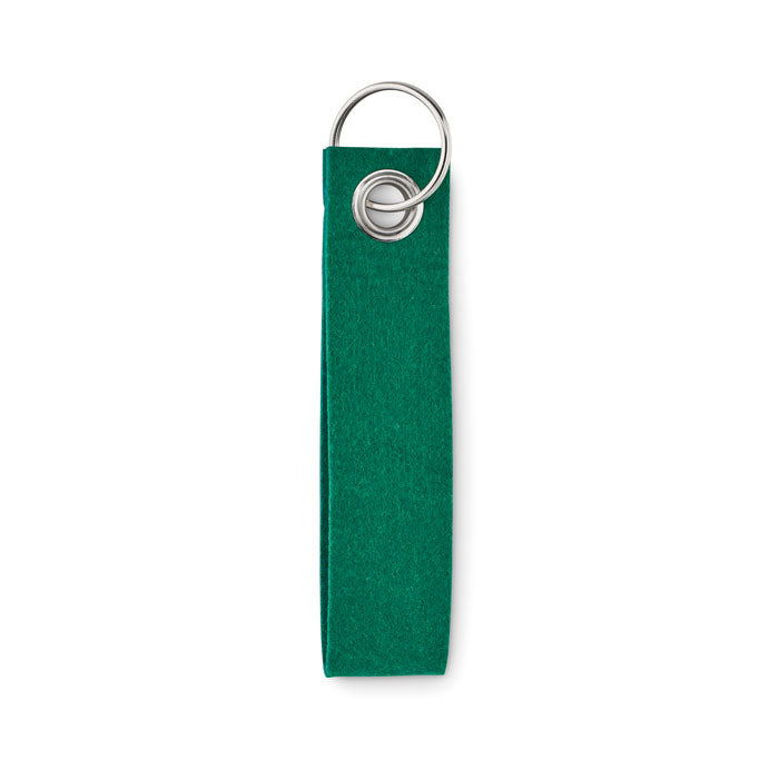 Branded Rectangular RPET felt keyring