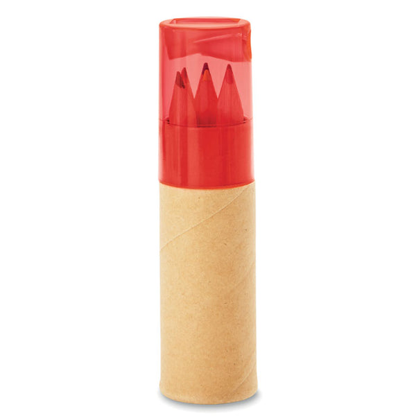 6 coloured pencils | Branded Colouring Pencil Set