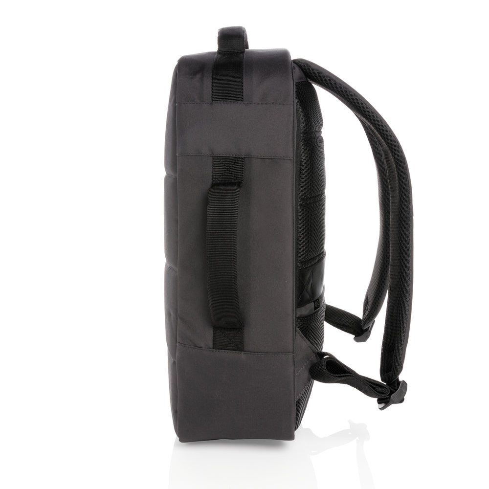 Branded Impact AWARE™ RPET anti-theft 15.6" laptop backpack