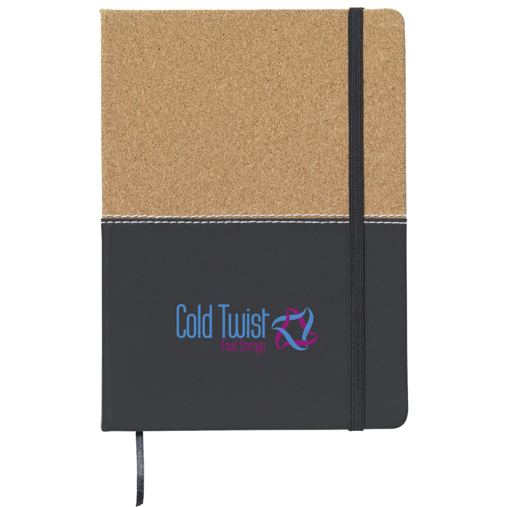 Duo Cork and Imitation Leather Notebook