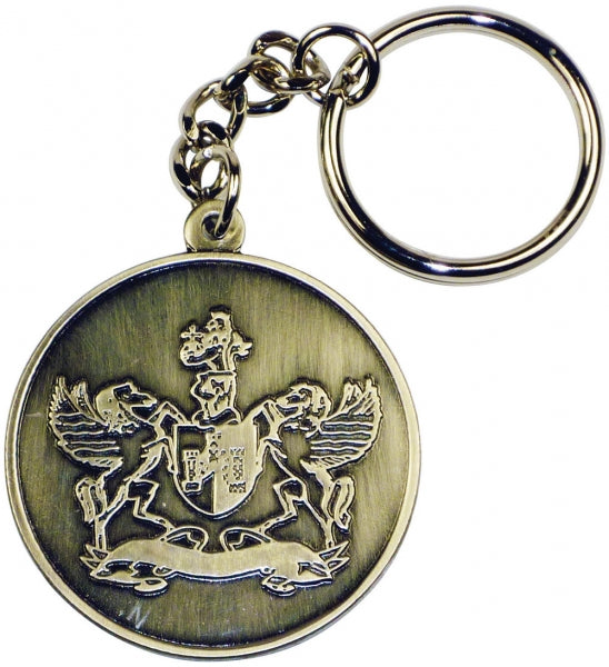 Stamped Iron Soft Enamel Keyring (50mm)