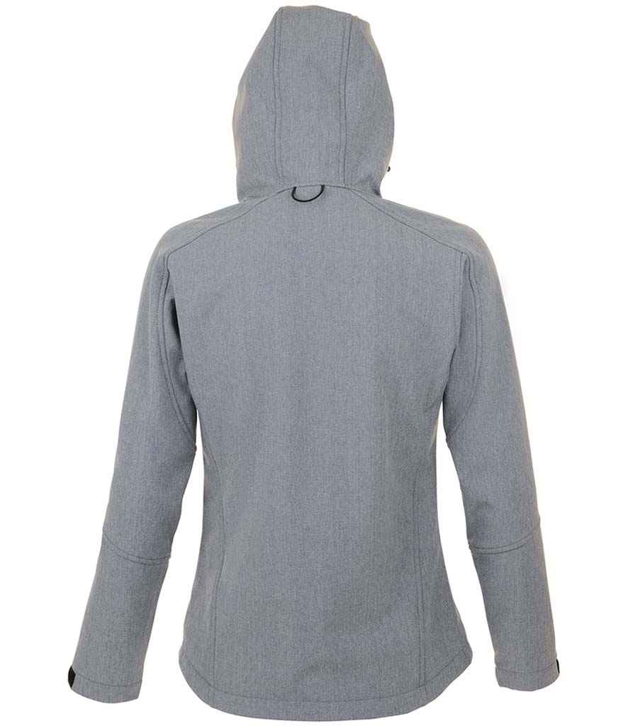 SOL'S Ladies Replay Hooded Soft Shell Jacket Grey Marl