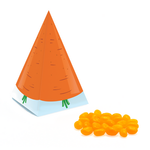 Easter, Carrot Box, Jelly Bean Factory®, Tangerine Bespoke