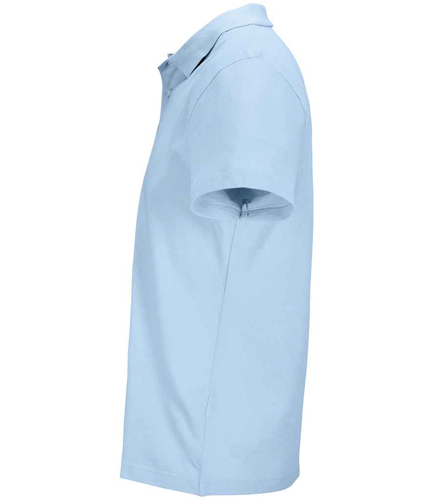 SOL'S Unisex Pulse Twin Piqué Polo Shirt Sky Blue