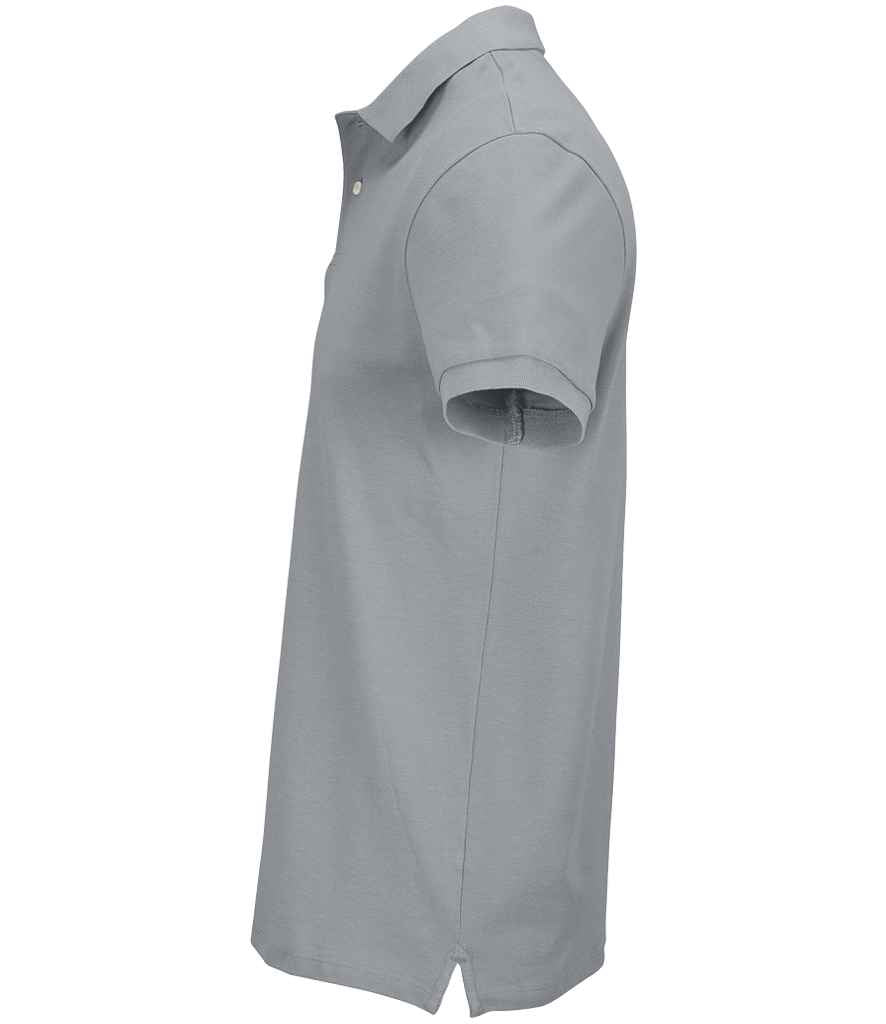 SOL'S Unisex Pacific Twin Piqué Polo Shirt Pure Grey