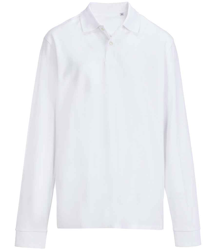 SOL'S Unisex Pacific Long Sleeve Piqué Polo Shirt White