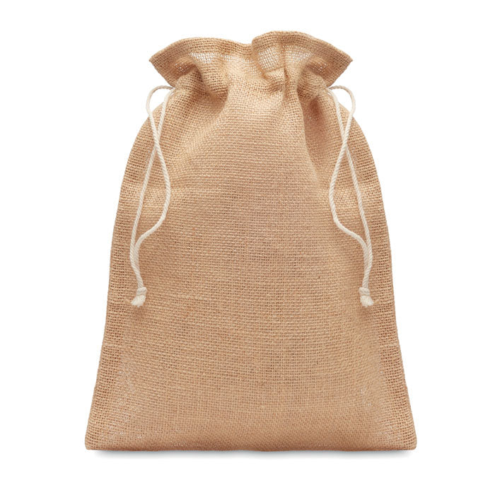 Branded Medium jute gift bag 25 x 32cm