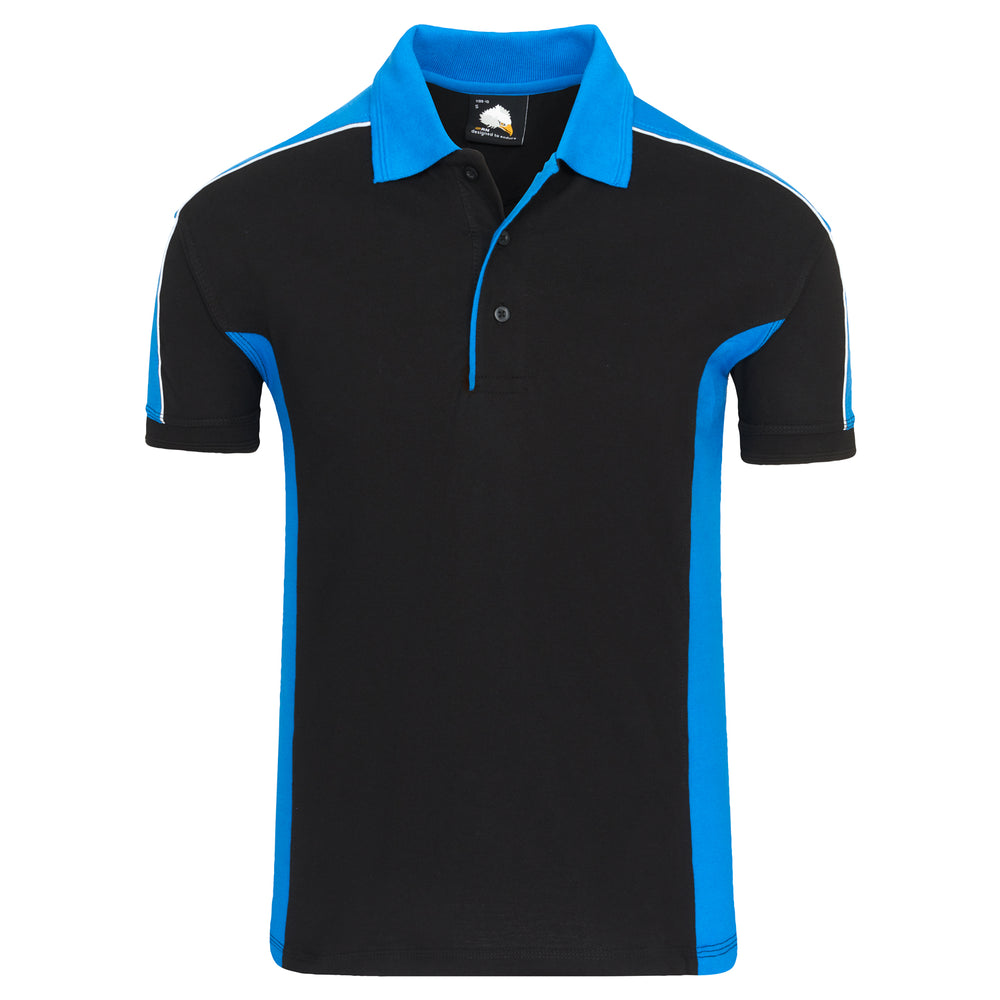 Orn Avocet Two Tone Poloshirt Black/Reflex